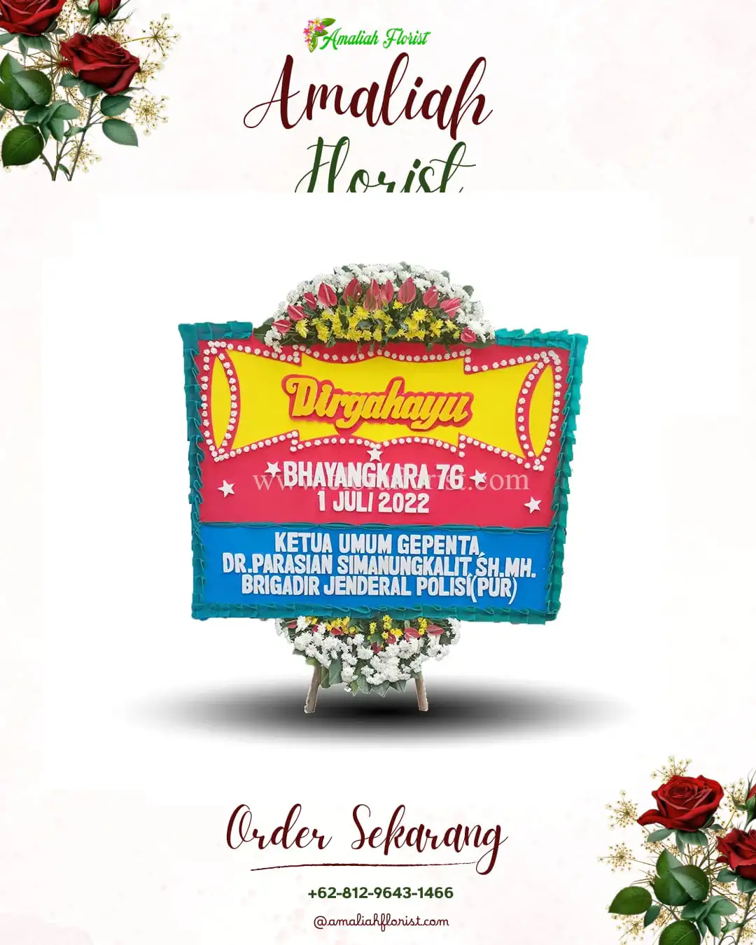 Papan Bunga HUT Ulang Tahun Candiyasan